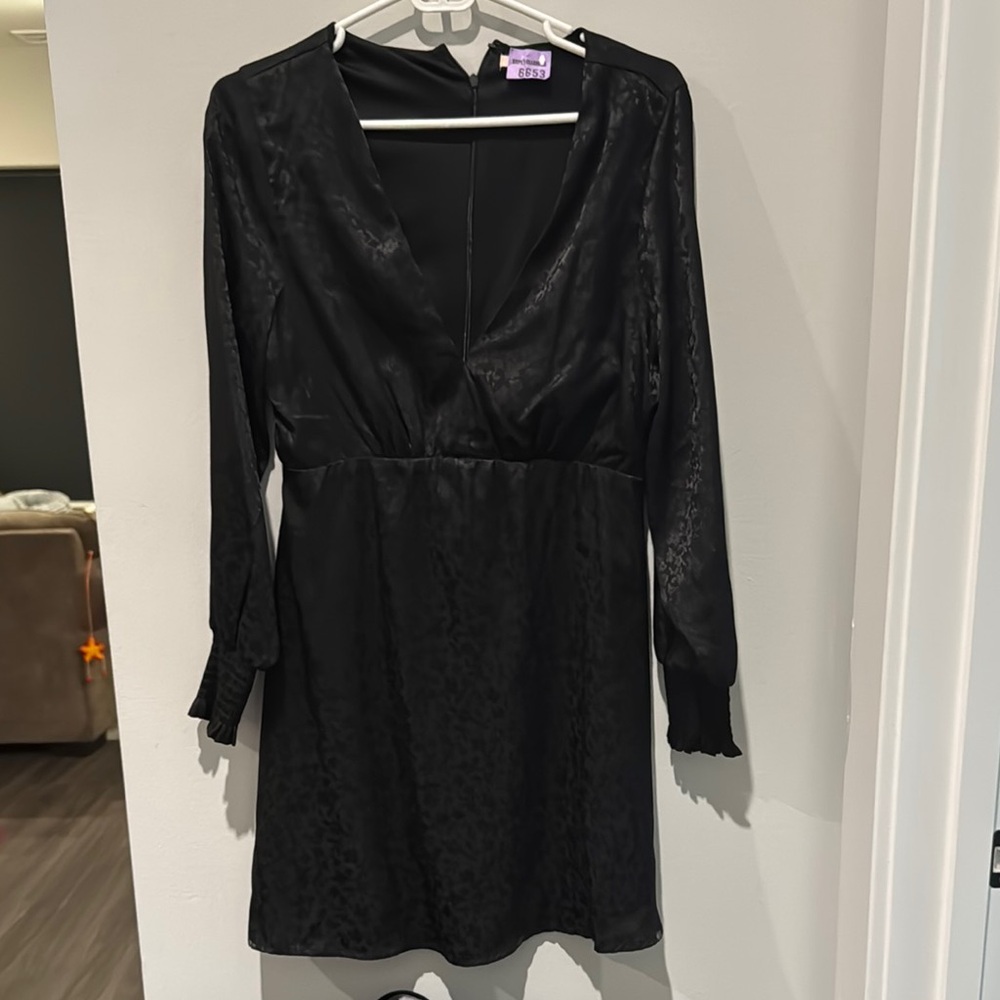 Black V-Neck Dress